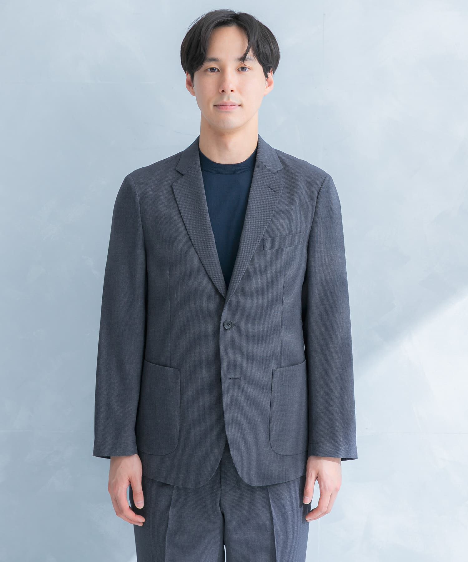 URBAN RESEARCH DOORS「LIFE STYLE TAILOR　リネンライク千鳥柄コンフォータブルジャケット」|その他|