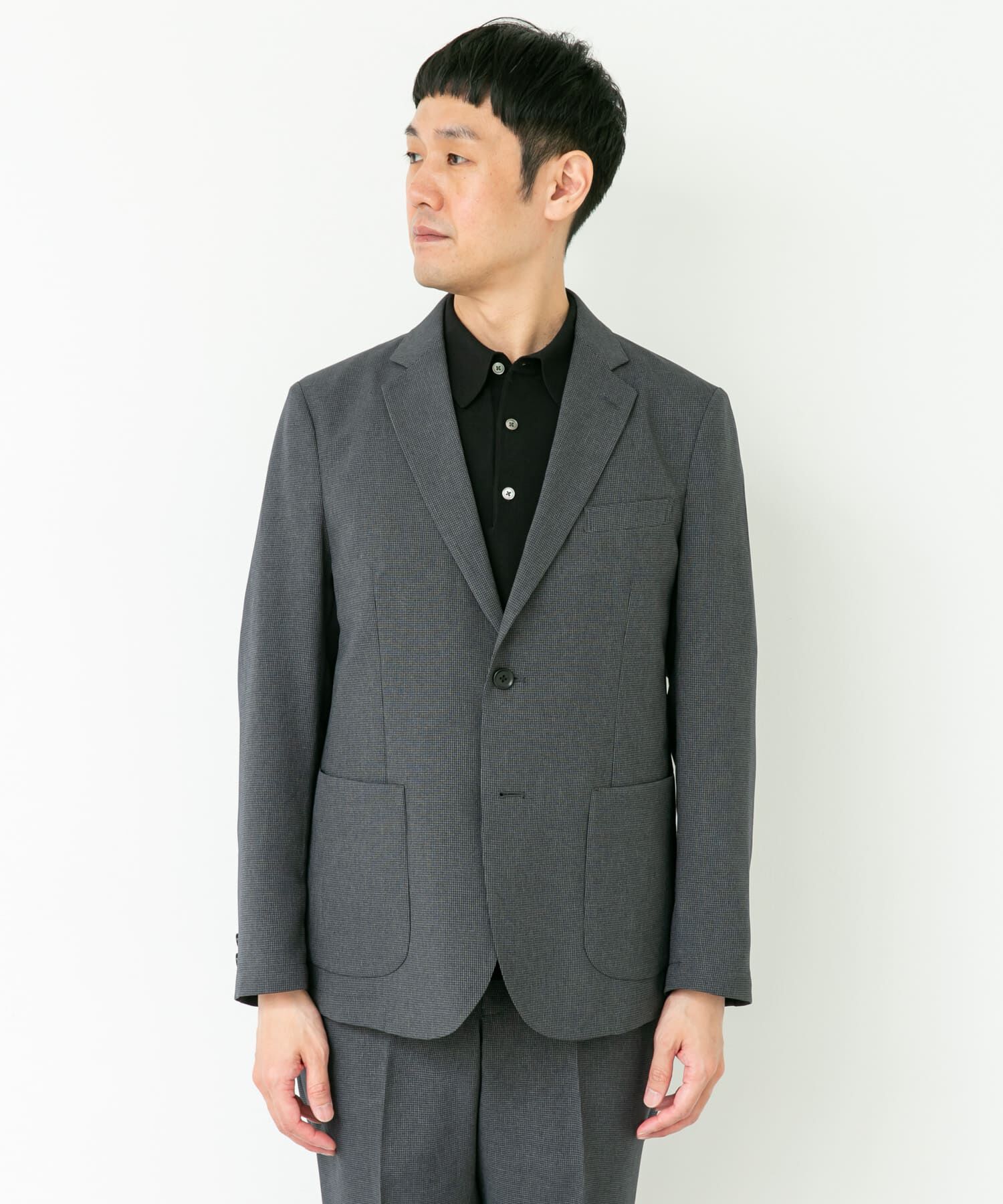 URBAN RESEARCH DOORS「LIFE STYLE TAILOR　リネンライク千鳥柄コンフォータブルジャケット」|その他|