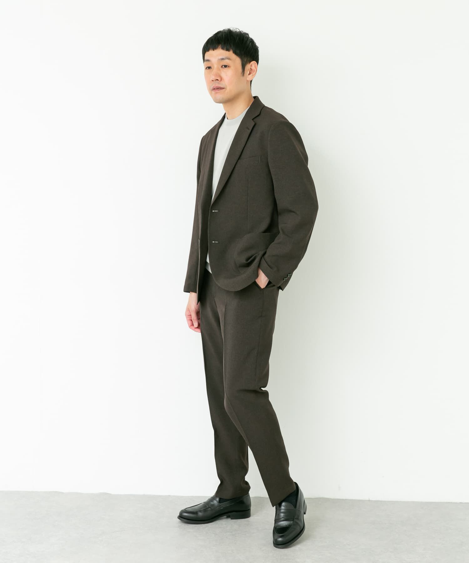 URBAN RESEARCH DOORS「LIFE STYLE TAILOR　リネンライク千鳥柄コンフォータブルジャケット」|その他|