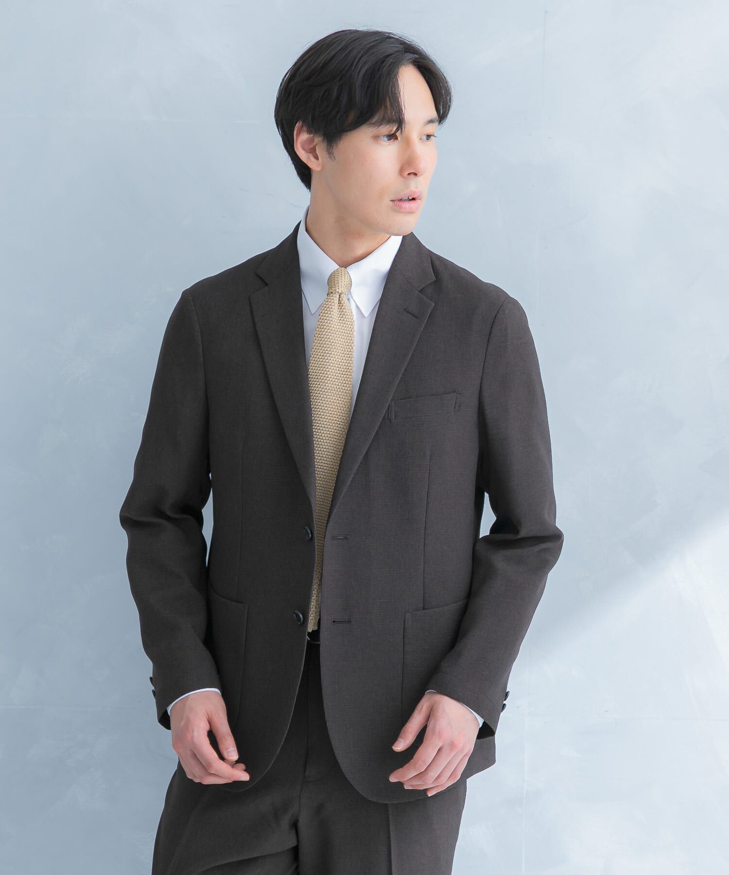 URBAN RESEARCH DOORS「LIFE STYLE TAILOR　リネンライク千鳥柄コンフォータブルジャケット」|その他|