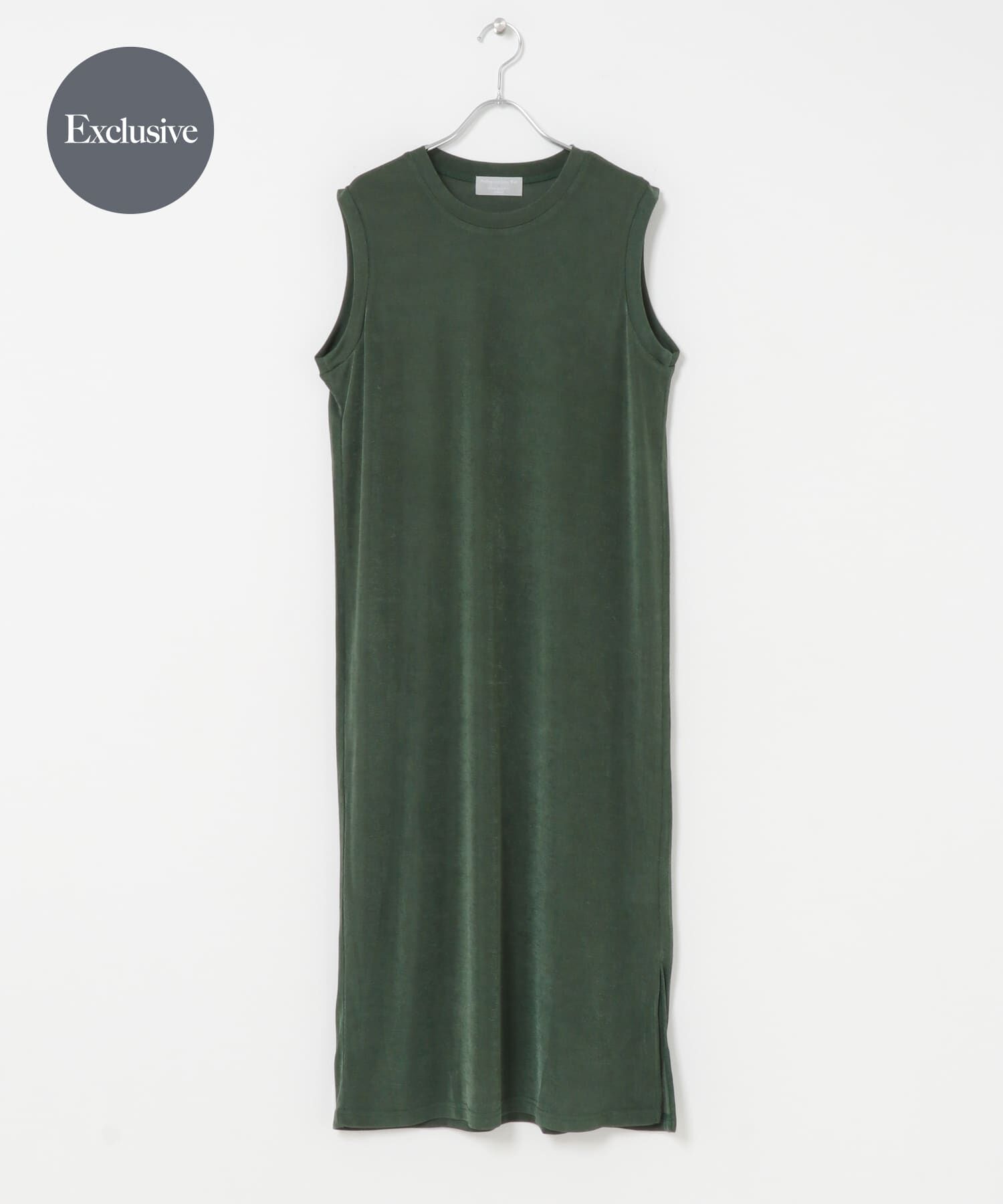 URBAN RESEARCH DOORS「『別注』Audrey and John Wad&times;DOORS　シャイニーベアフライスワンピース」|ワンピース|カーキ