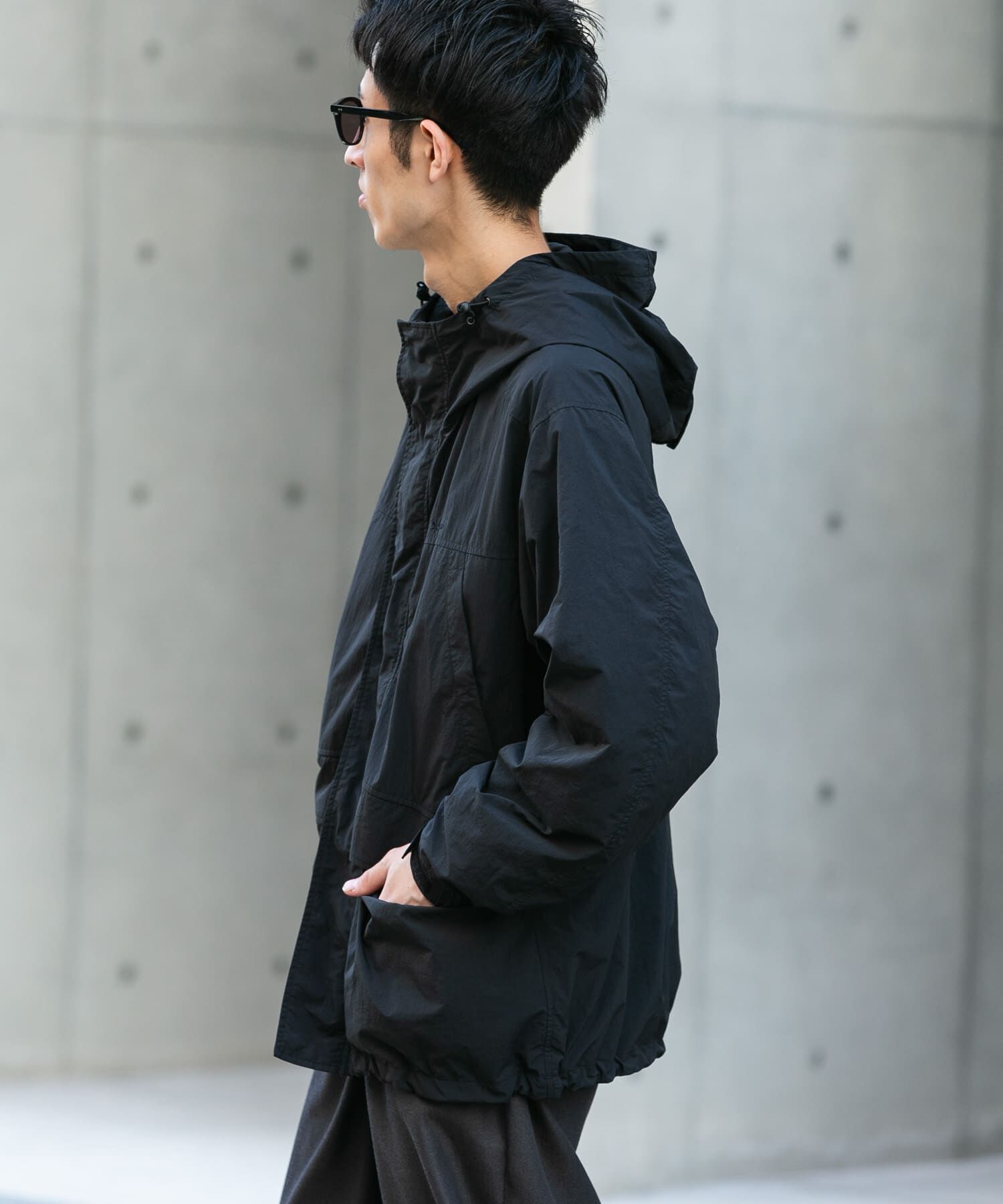 URBAN RESEARCH DOORS「『別注』Snow Peak Apparel&times;DOORS　NYLON TUSSAH PARKA」|ノーカラーコート|