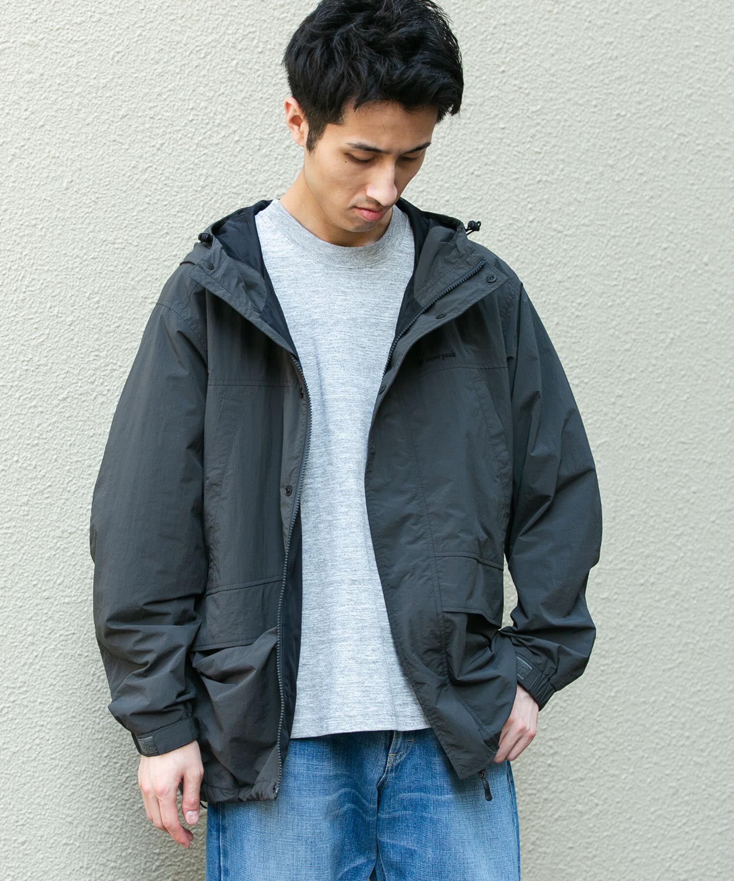 URBAN RESEARCH DOORS「『別注』Snow Peak Apparel&times;DOORS　NYLON TUSSAH PARKA」|ノーカラーコート|