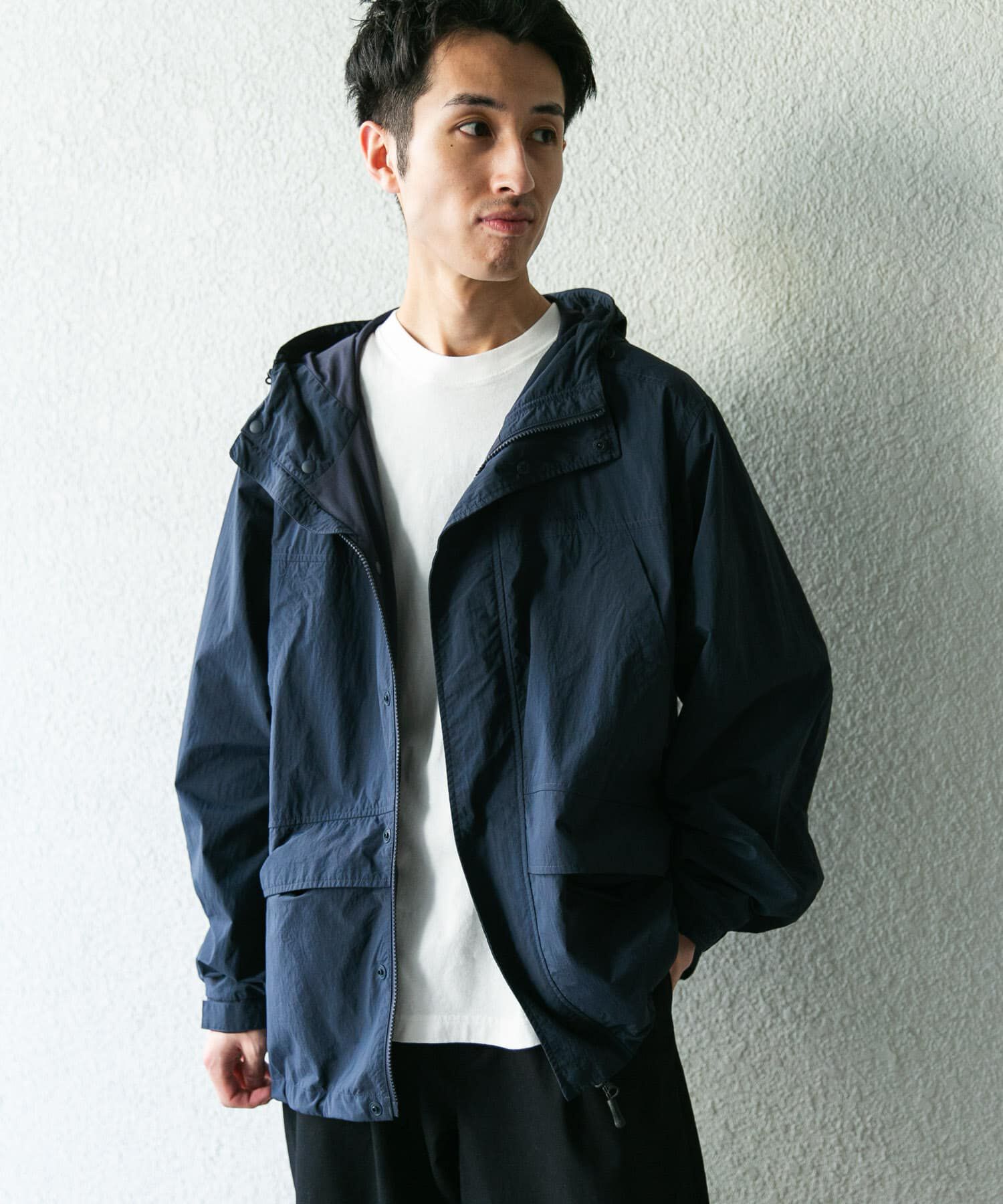 URBAN RESEARCH DOORS「『別注』Snow Peak Apparel&times;DOORS　NYLON TUSSAH PARKA」|ノーカラーコート|