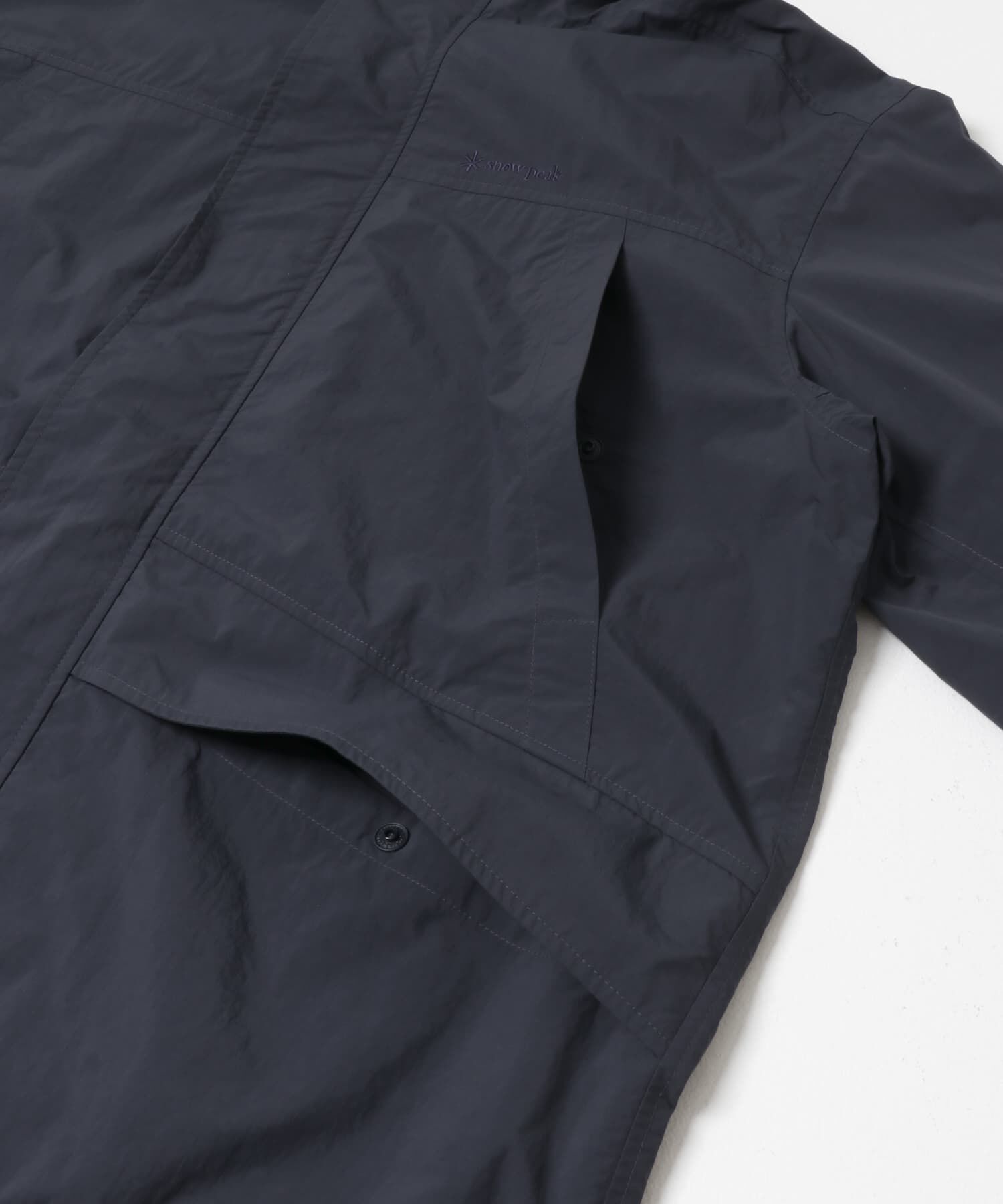 URBAN RESEARCH DOORS「『別注』Snow Peak Apparel&times;DOORS　NYLON TUSSAH PARKA」|ノーカラーコート|