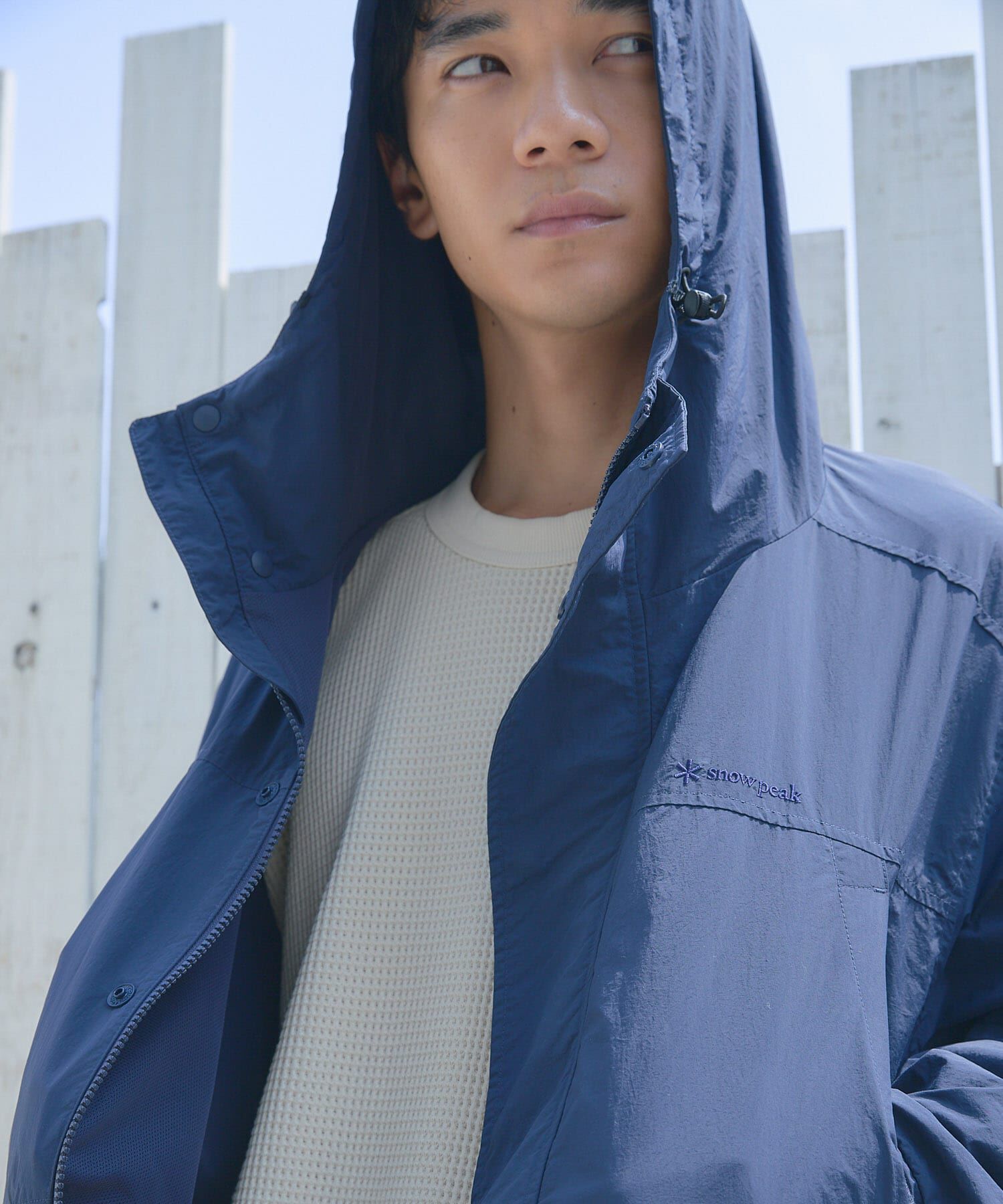 URBAN RESEARCH DOORS「『別注』Snow Peak Apparel&times;DOORS　NYLON TUSSAH PARKA」|ノーカラーコート|