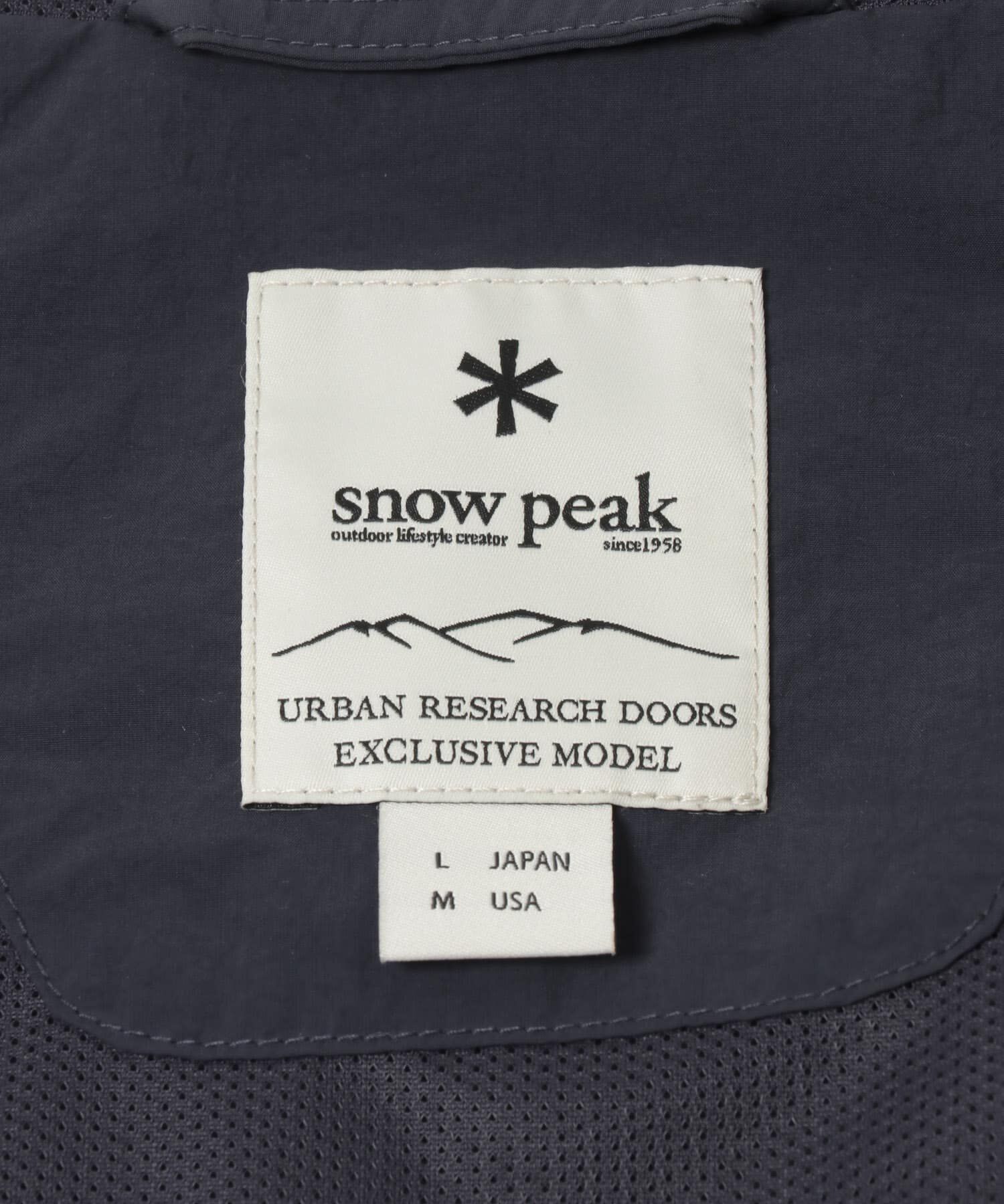 URBAN RESEARCH DOORS「『別注』Snow Peak Apparel&times;DOORS　NYLON TUSSAH PARKA」|ノーカラーコート|
