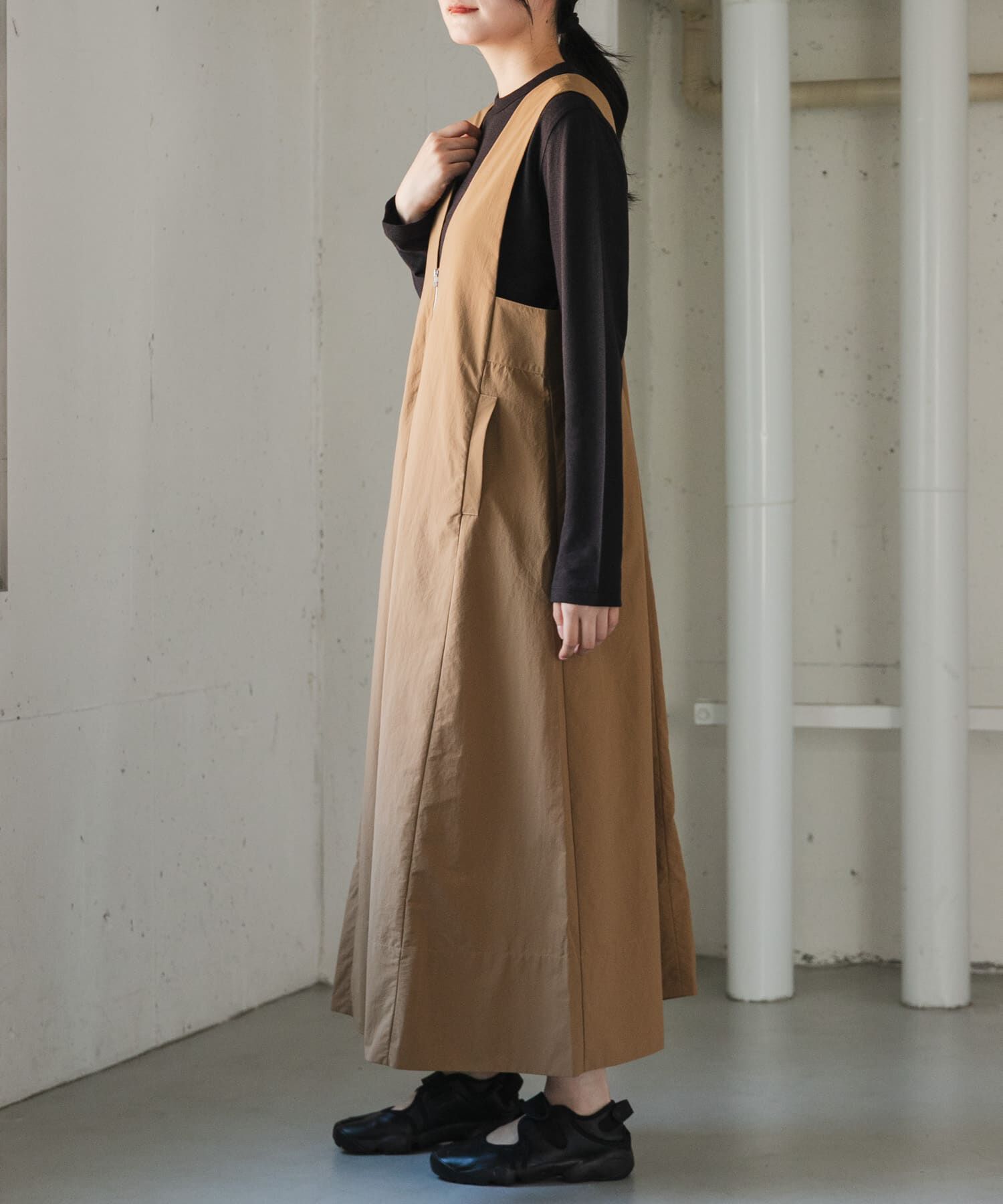 URBAN RESEARCH DOORS「FORK&SPOON　ナイロンテントワンピース」|ワンピース|