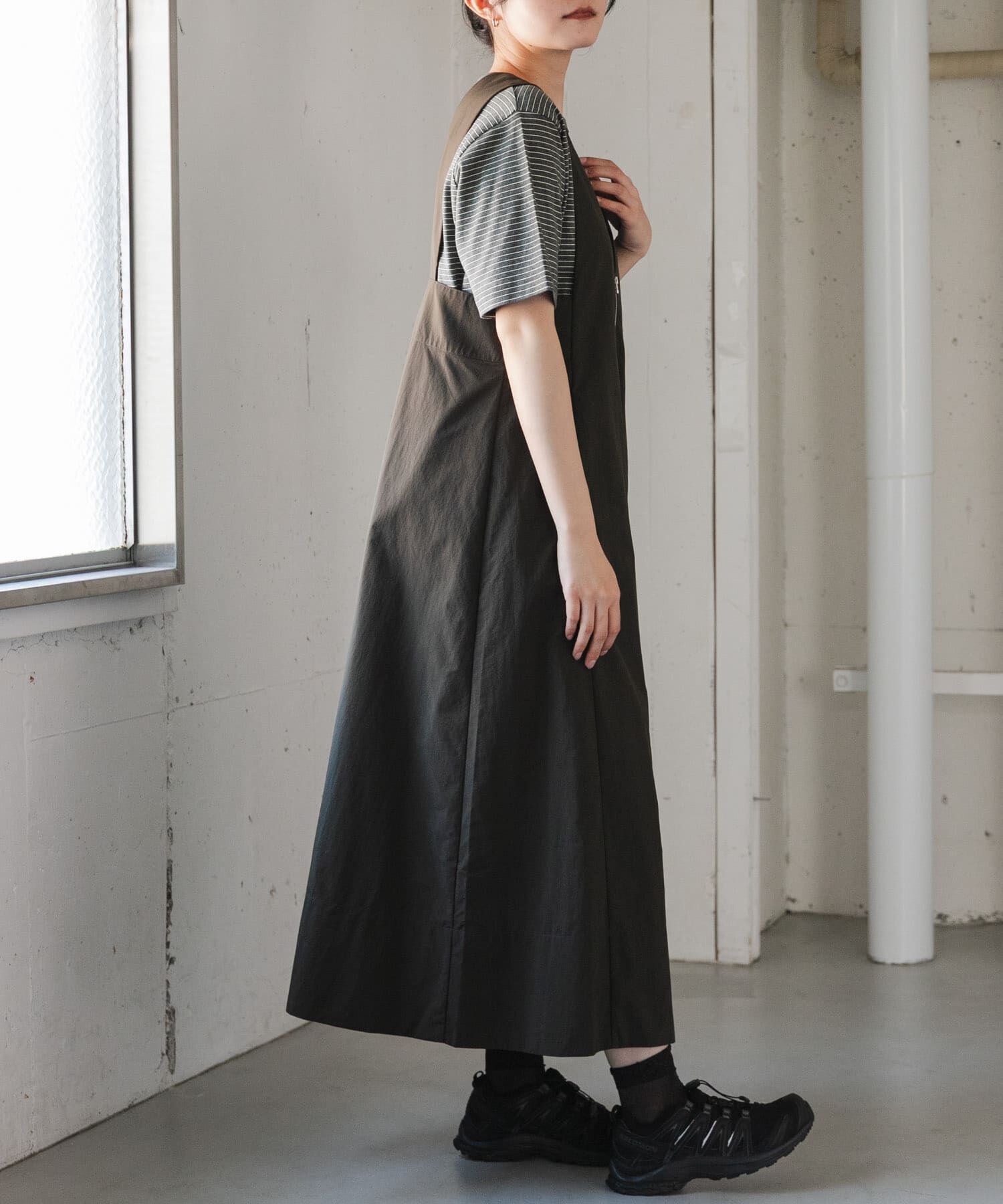 URBAN RESEARCH DOORS「FORK&SPOON　ナイロンテントワンピース」|ワンピース|