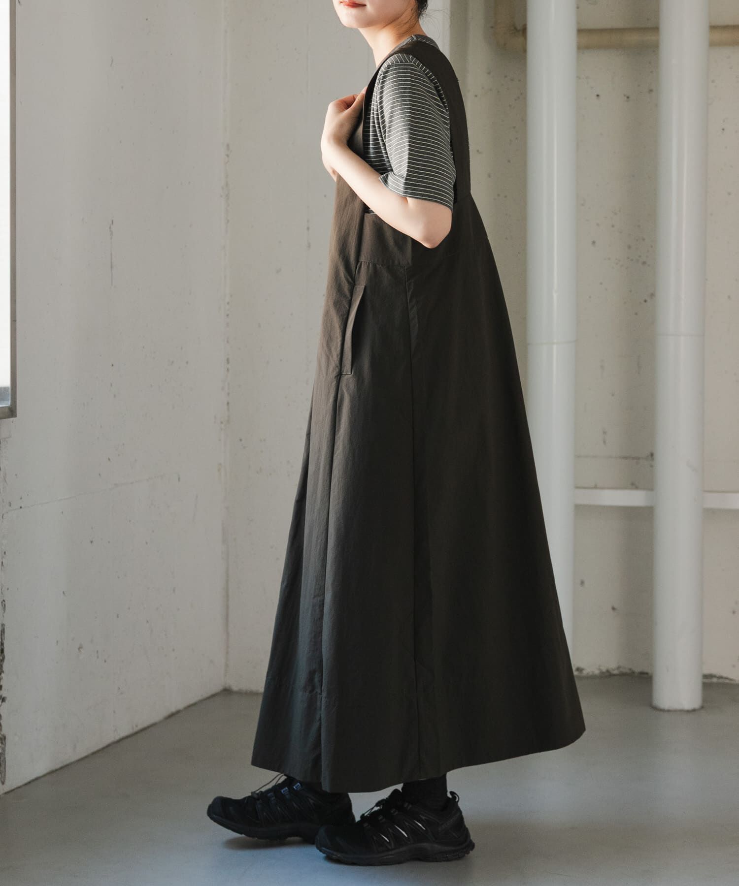 URBAN RESEARCH DOORS「FORK&SPOON　ナイロンテントワンピース」|ワンピース|