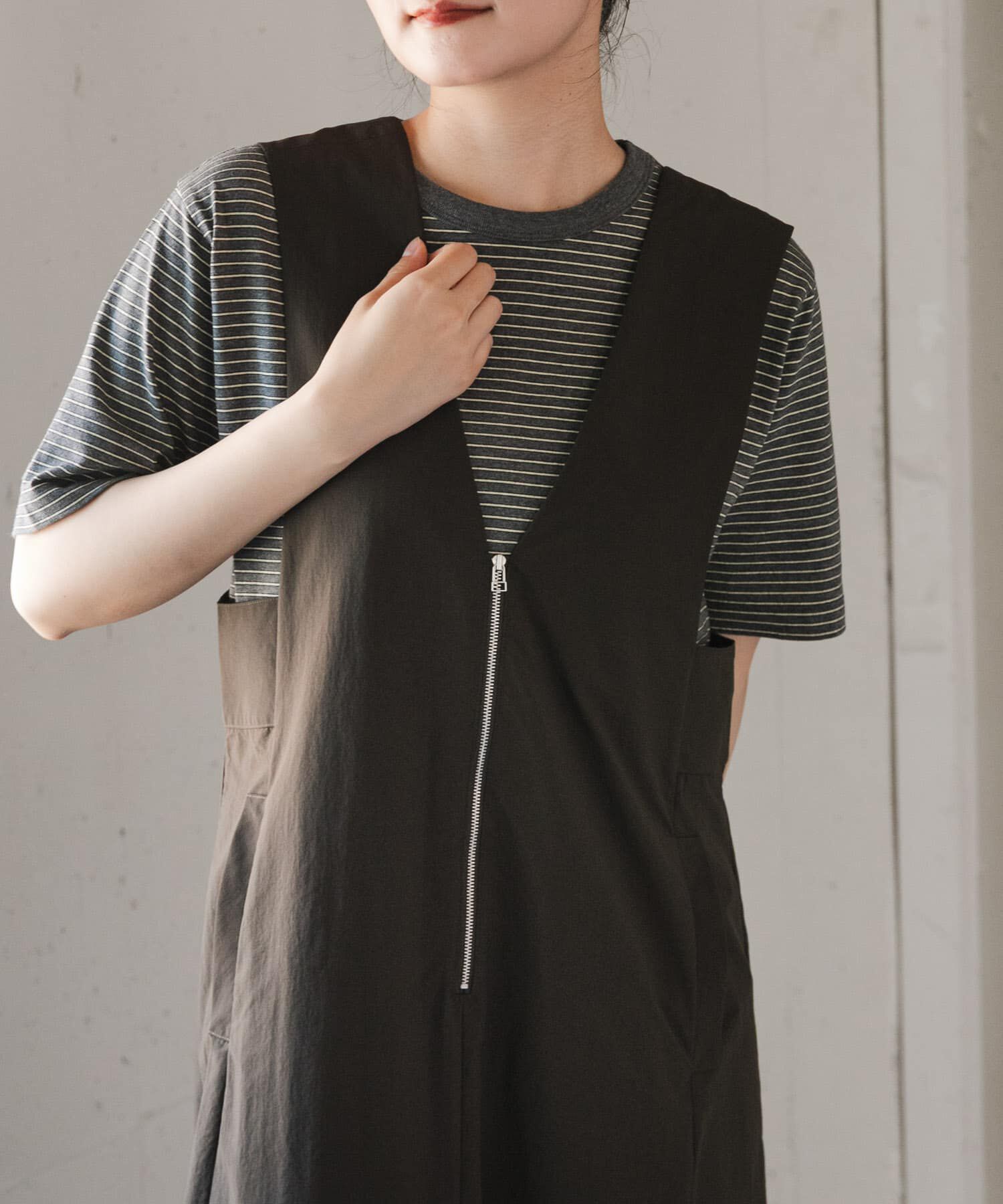 URBAN RESEARCH DOORS「FORK&SPOON　ナイロンテントワンピース」|ワンピース|