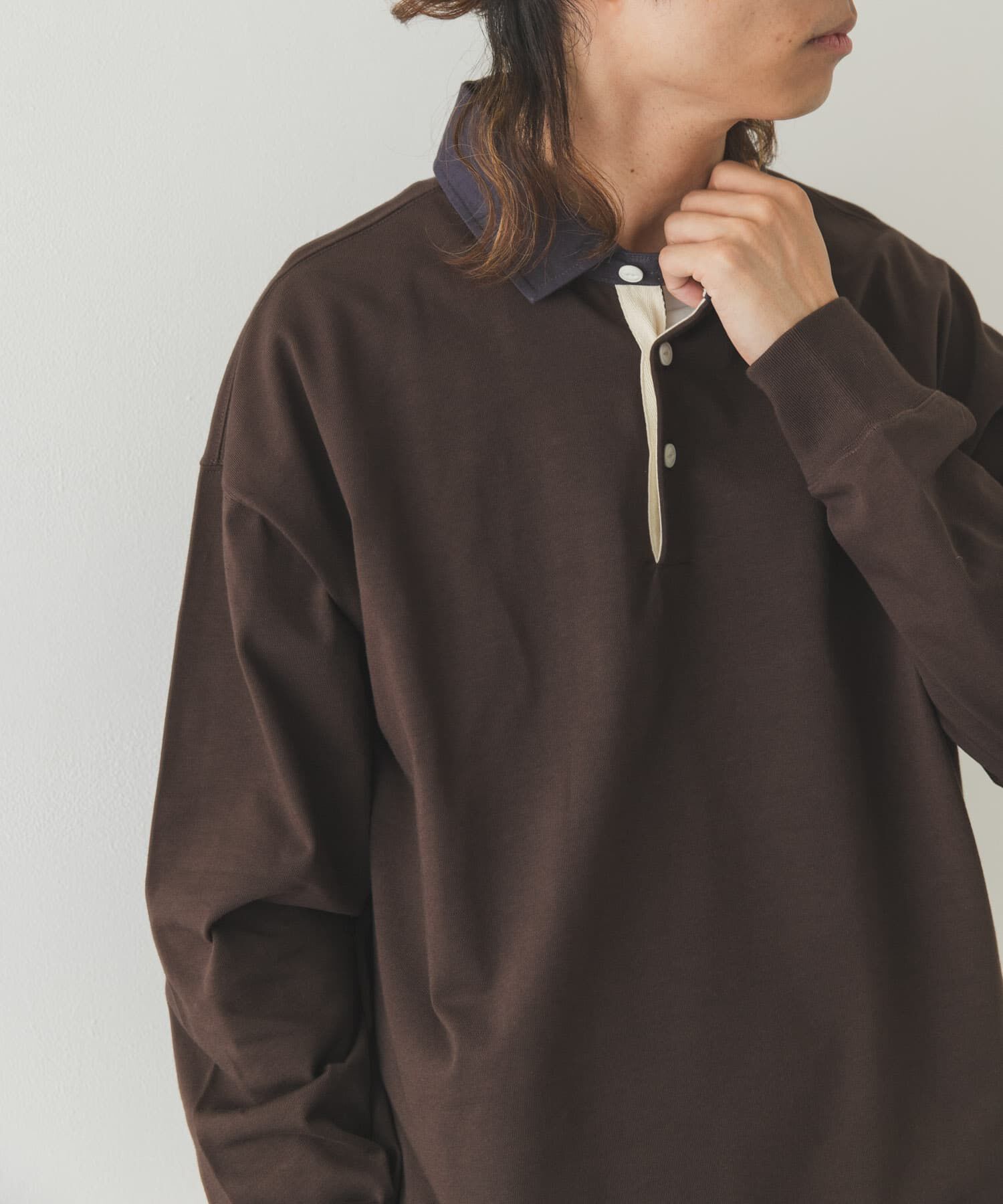 Sonny Label 「ラグビーカラーロングスリーブシャツ」|Tシャツ・カットソー|