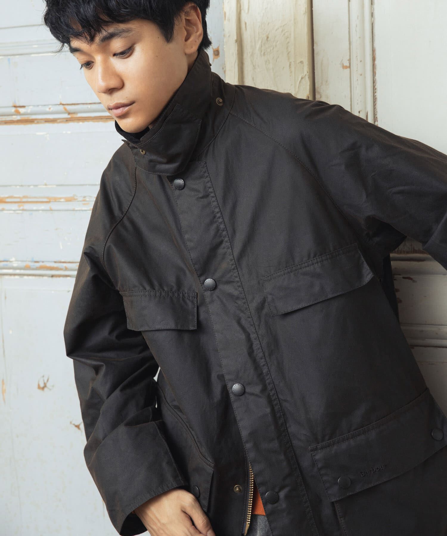 URBAN RESEARCH DOORS「Barbour　EXCLUSIVE SUGARLUMPBEDALE」|ノーカラーコート|