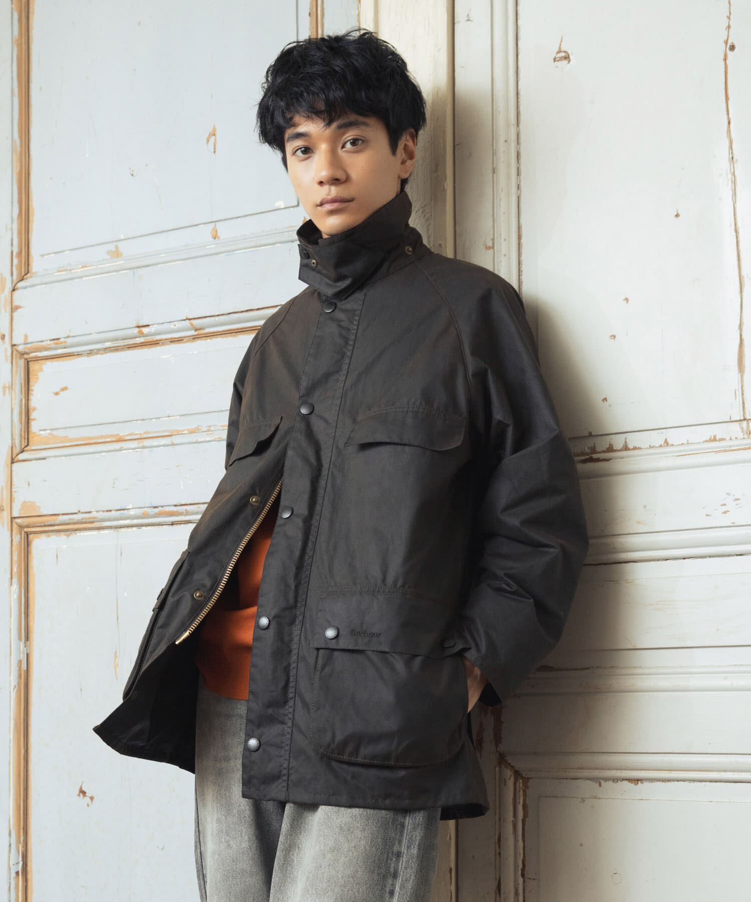 URBAN RESEARCH DOORS「Barbour　EXCLUSIVE SUGARLUMPBEDALE」|ノーカラーコート|