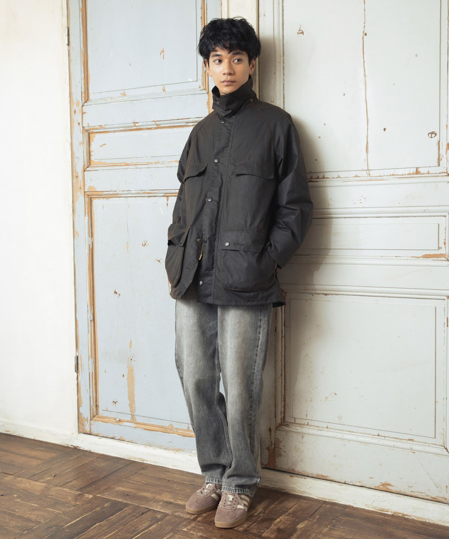 URBAN RESEARCH DOORS「Barbour　EXCLUSIVE SUGARLUMPBEDALE」|ノーカラーコート|