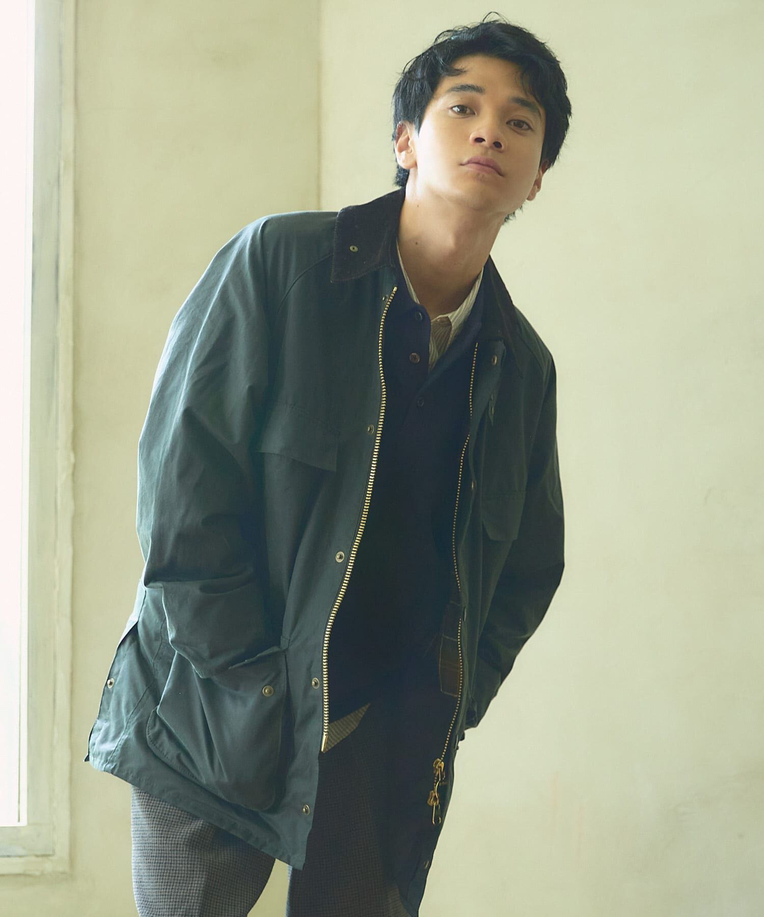 URBAN RESEARCH DOORS「Barbour　EXCLUSIVE SUGARLUMPBEDALE」|ノーカラーコート|