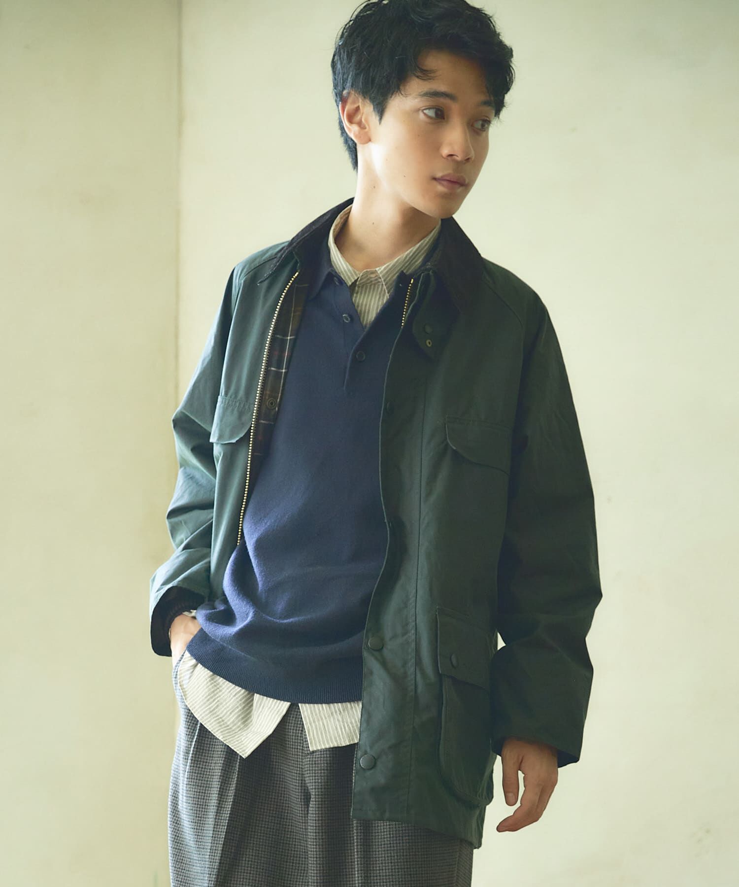 URBAN RESEARCH DOORS「Barbour　EXCLUSIVE SUGARLUMPBEDALE」|ノーカラーコート|