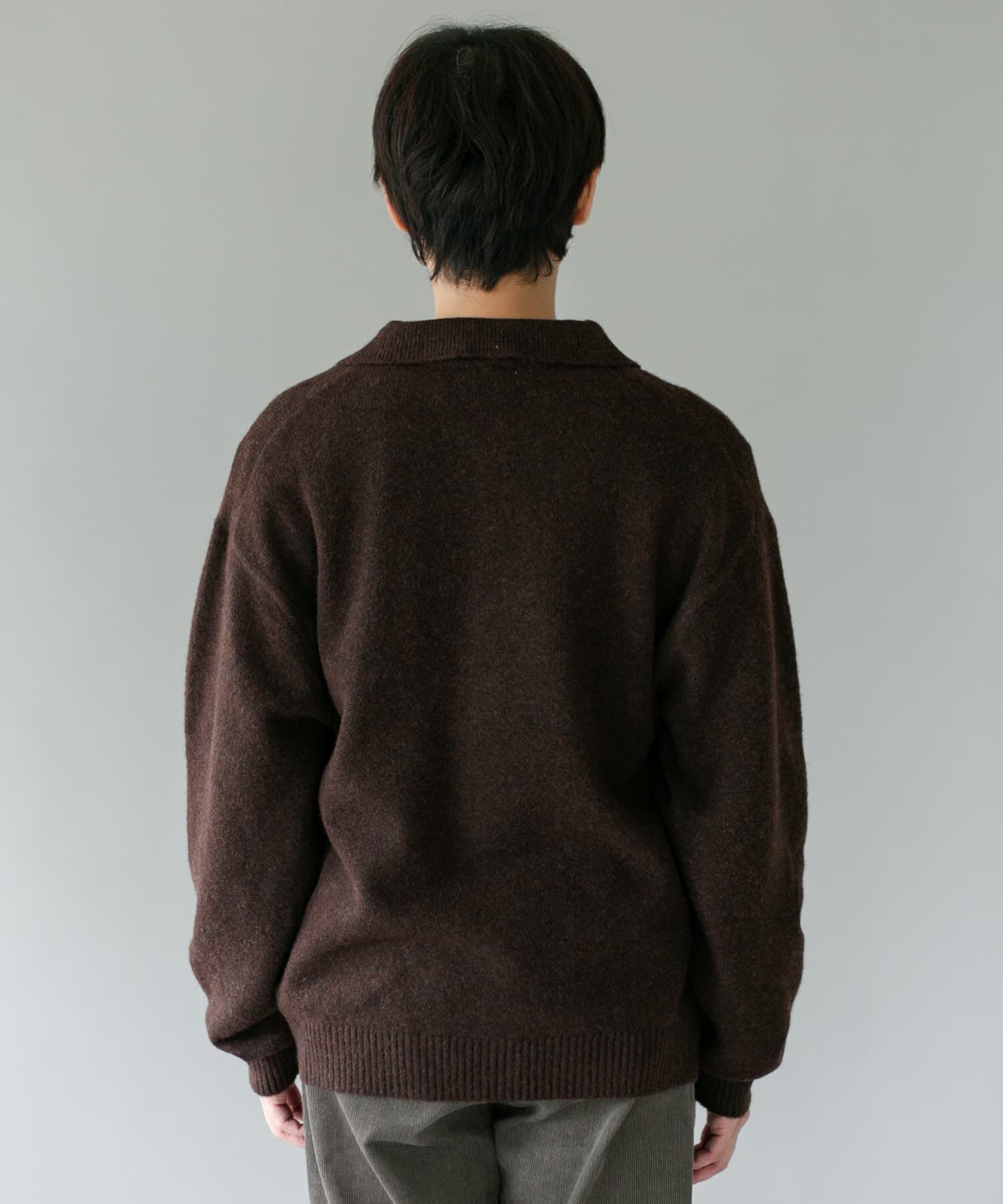 URBAN RESEARCH DOORS「『WEB限定』ウール混もちもちシャツカーディガン」|カーディガン|