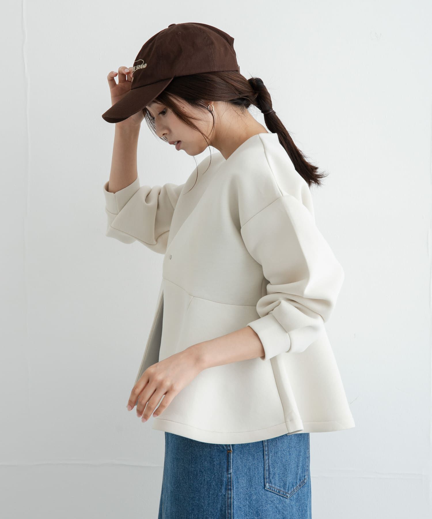 Sonny Label 「『WEB限定』ダンボールペプラムブルゾン」|ブルゾン・スタジャン|