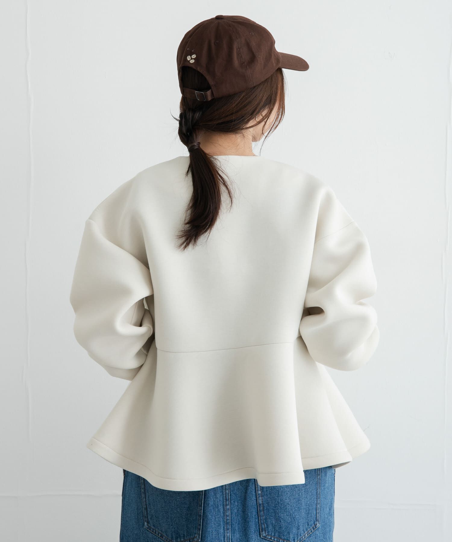 Sonny Label 「『WEB限定』ダンボールペプラムブルゾン」|ブルゾン・スタジャン|