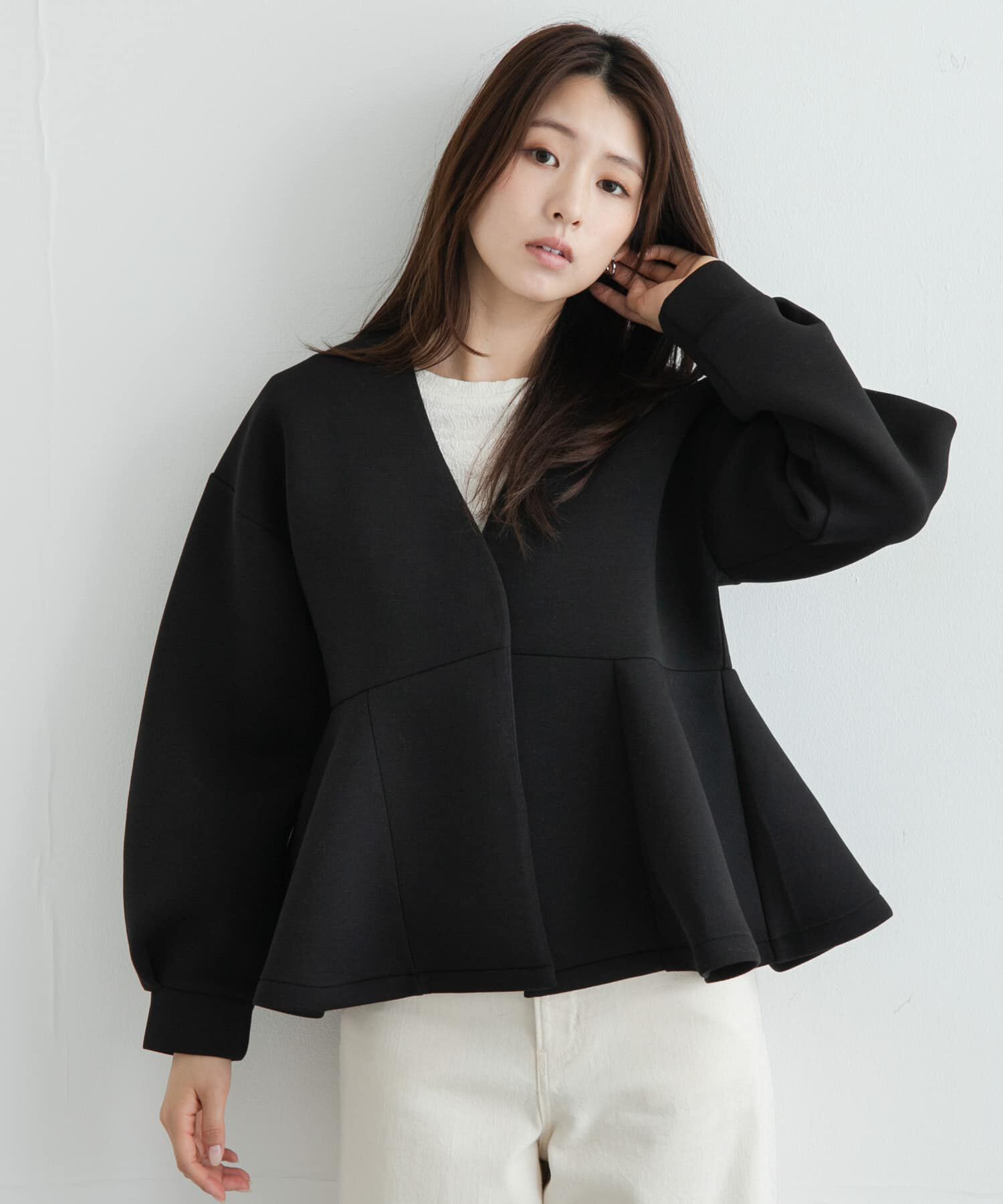 Sonny Label 「『WEB限定』ダンボールペプラムブルゾン」|ブルゾン・スタジャン|