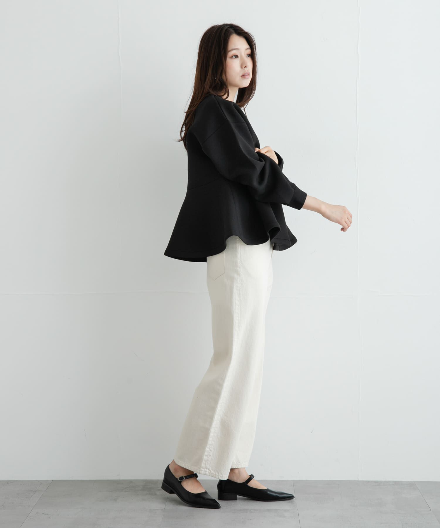 Sonny Label 「『WEB限定』ダンボールペプラムブルゾン」|ブルゾン・スタジャン|