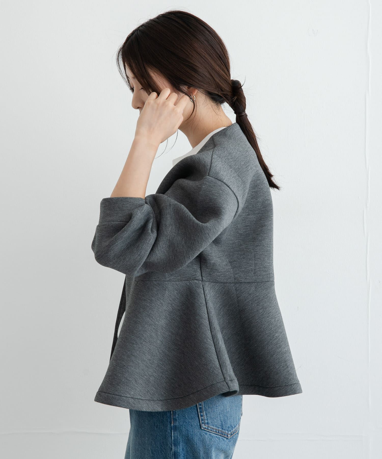 Sonny Label 「『WEB限定』ダンボールペプラムブルゾン」|ブルゾン・スタジャン|