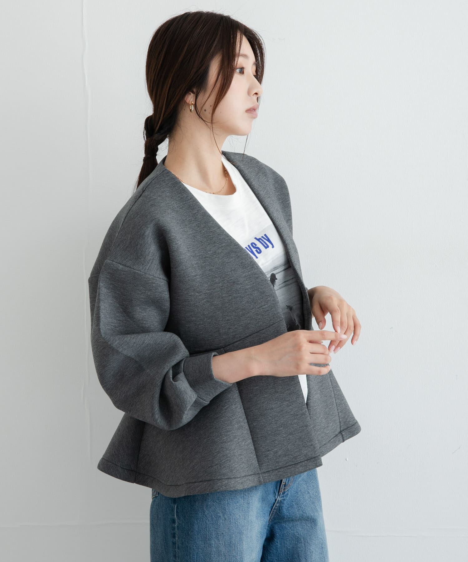 Sonny Label 「『WEB限定』ダンボールペプラムブルゾン」|ブルゾン・スタジャン|