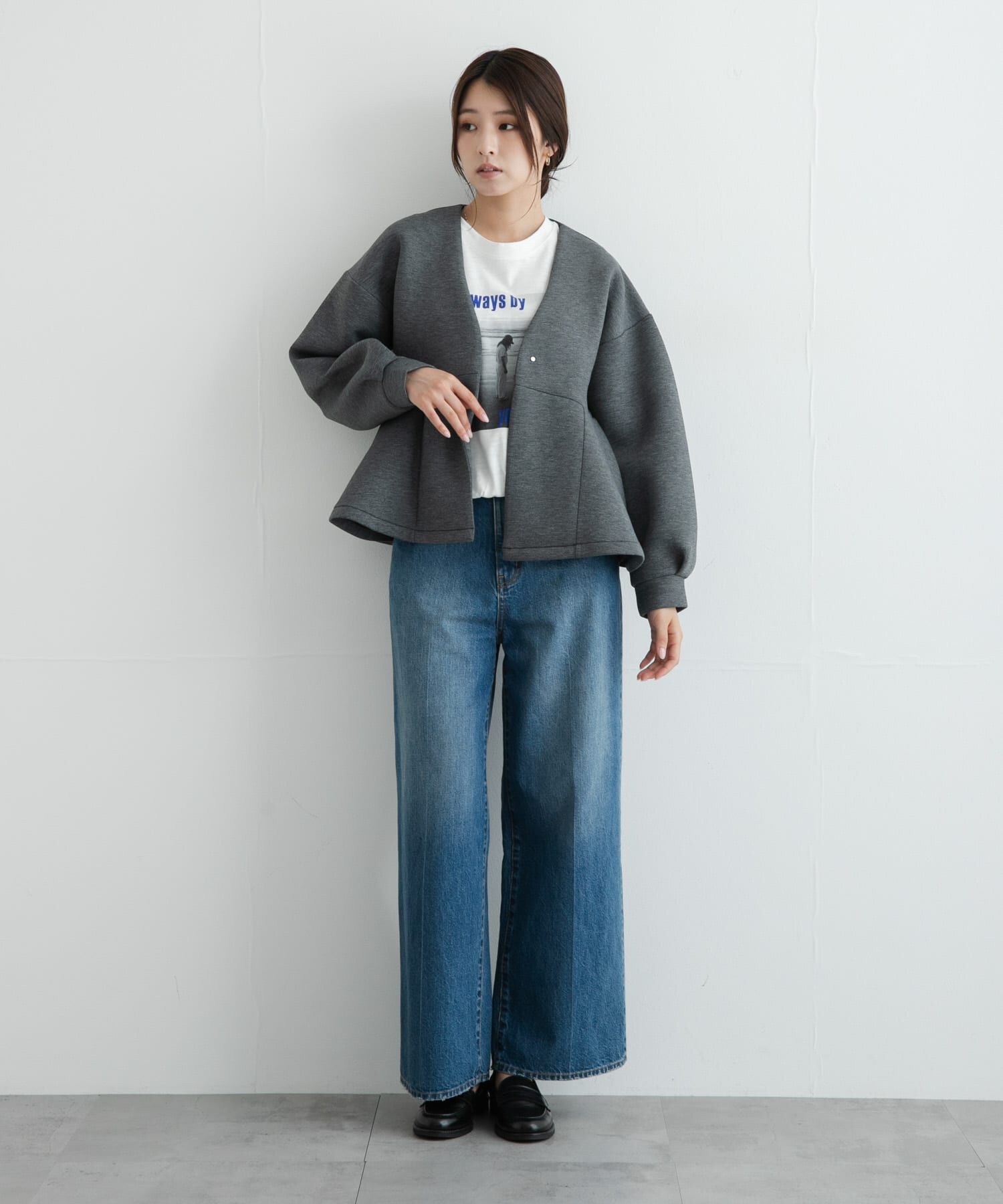 Sonny Label 「『WEB限定』ダンボールペプラムブルゾン」|ブルゾン・スタジャン|