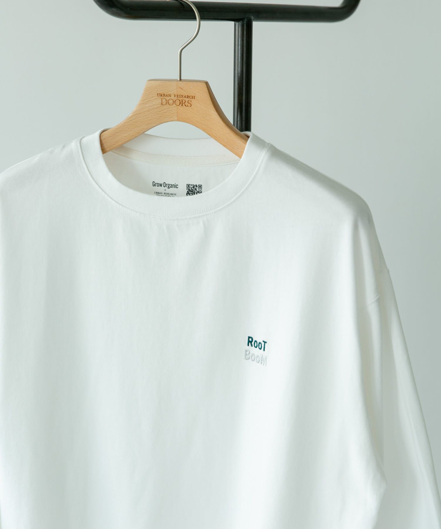 URBAN RESEARCH DOORS「GROW ORGANIC スウェットロングスリーブTシャツ」|Tシャツ・カットソー|ホワイト