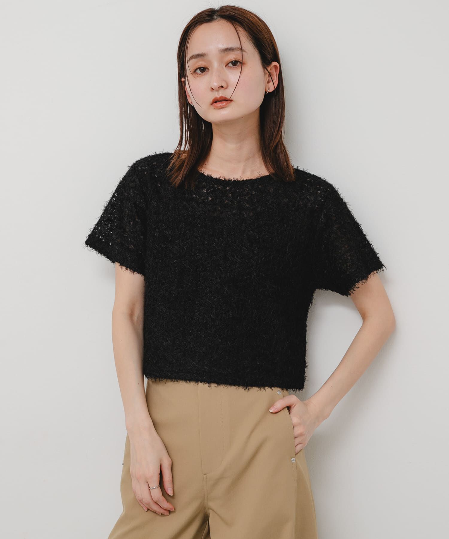 SENSE OF PLACE by URBAN RESEARCH「レースフェザーカットトップ」|Tシャツ・カットソー|