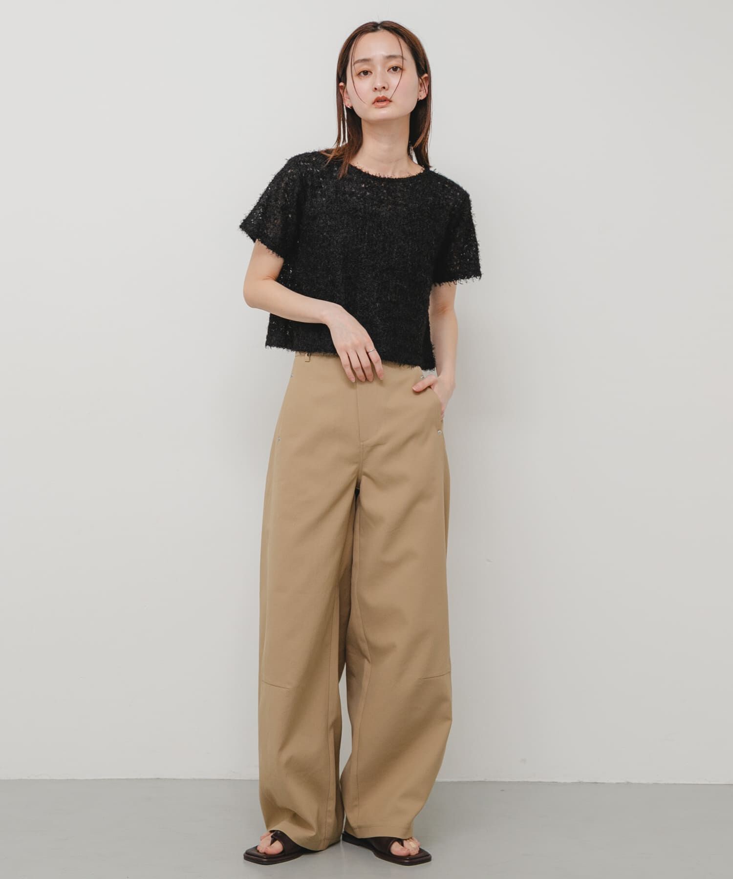 SENSE OF PLACE by URBAN RESEARCH「レースフェザーカットトップ」|Tシャツ・カットソー|