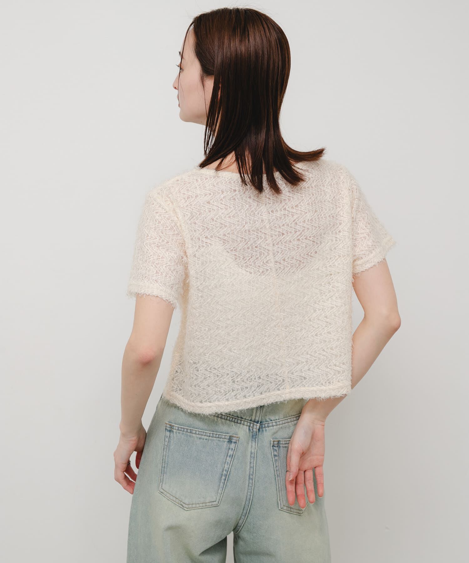 SENSE OF PLACE by URBAN RESEARCH「レースフェザーカットトップ」|Tシャツ・カットソー|