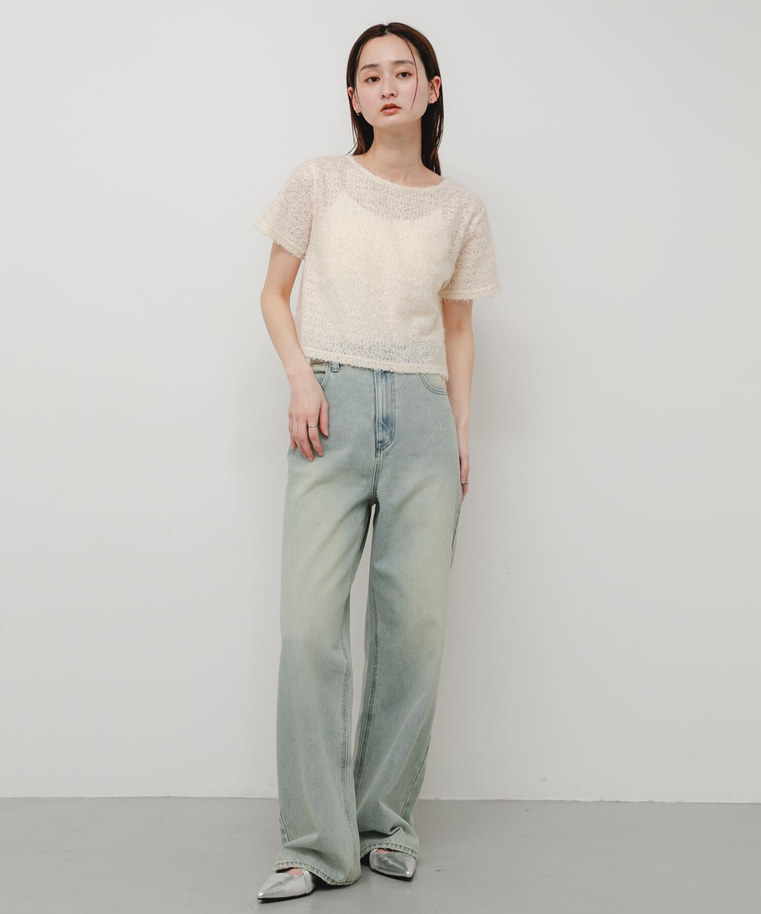 SENSE OF PLACE by URBAN RESEARCH「レースフェザーカットトップ」|Tシャツ・カットソー|