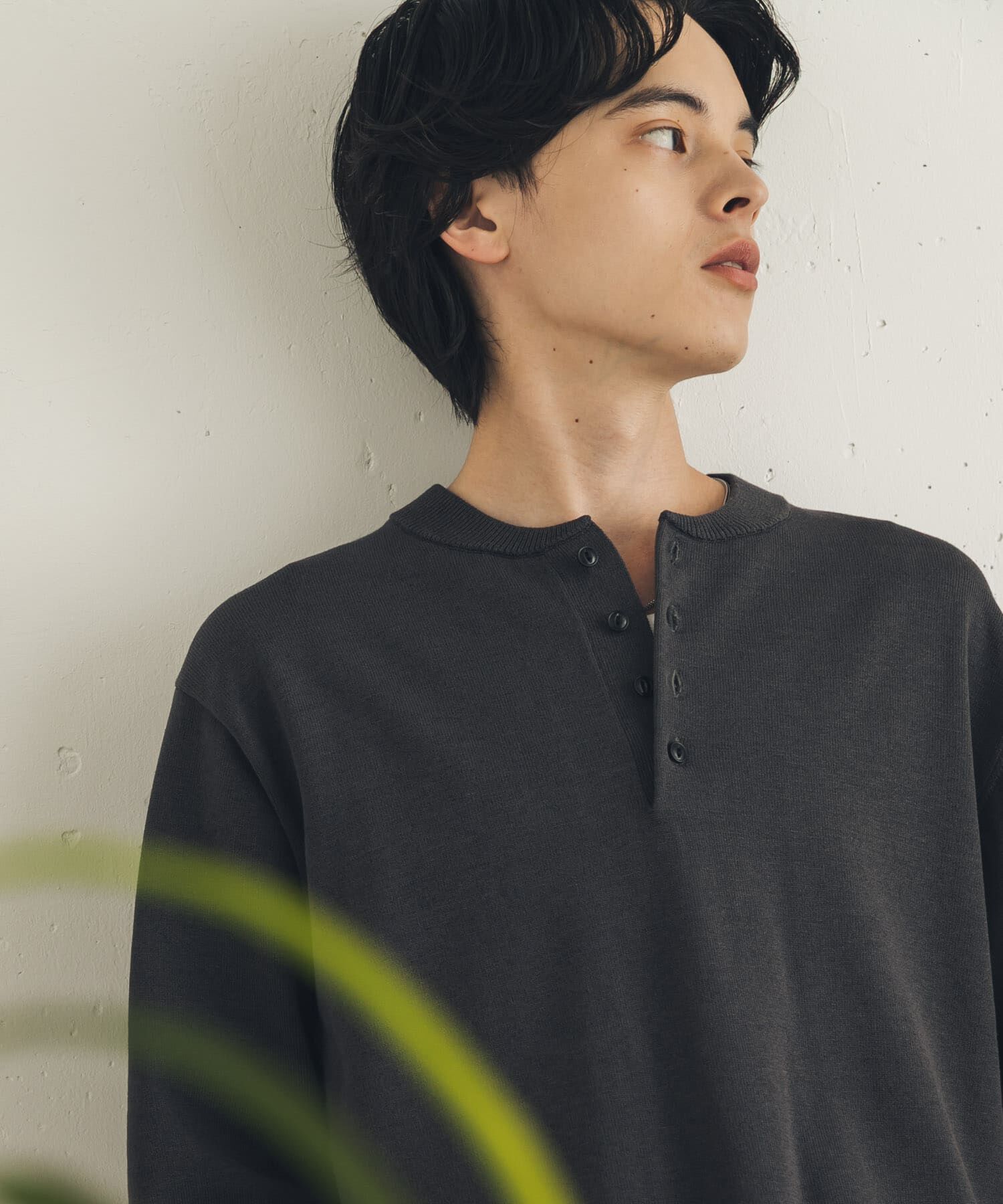 SENSE OF PLACE by URBAN RESEARCH「ストレッチヘンリーネックニット」|ニット・セーター|