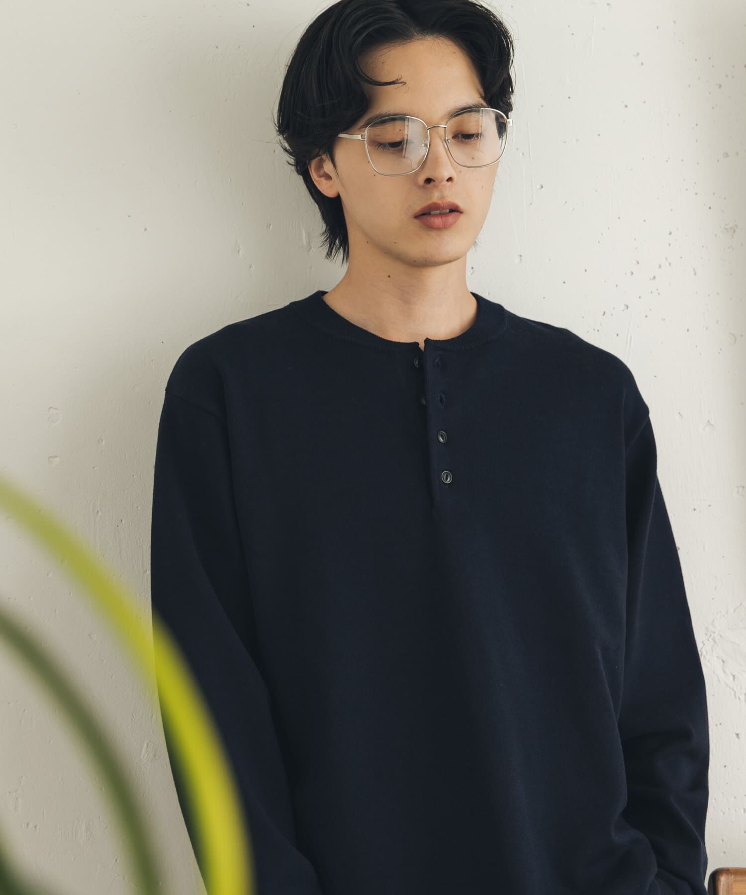 SENSE OF PLACE by URBAN RESEARCH「ストレッチヘンリーネックニット」|ニット・セーター|