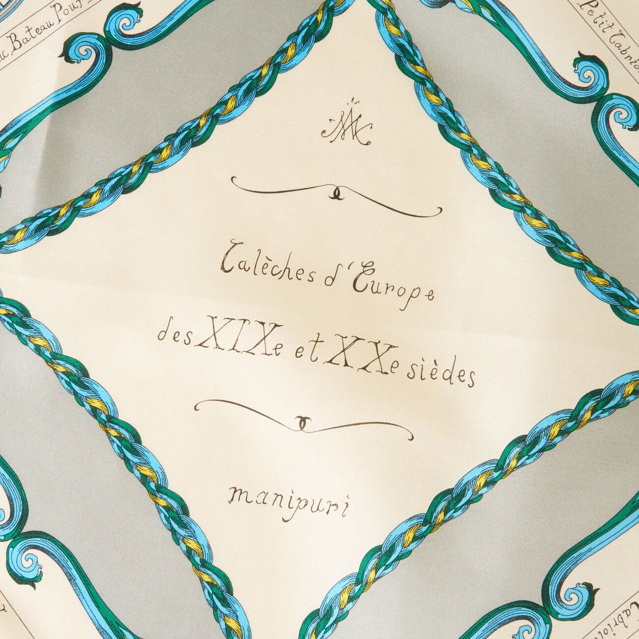  「manipuri SILK SCARF 88x88」|マフラー|