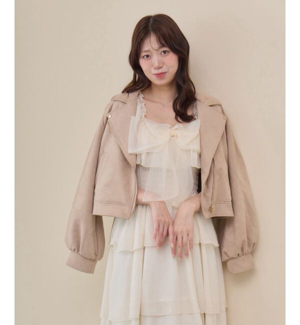  「Ladyショートライダース」|その他|ベージュ