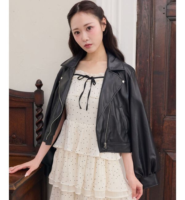  「Ladyショートライダース」|その他|ブラック