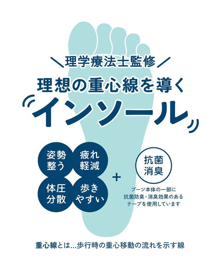AMERICAN HOLIC「【理学療法士監修】抗菌消臭サイドゴアブーツ」|ショートブーツ|