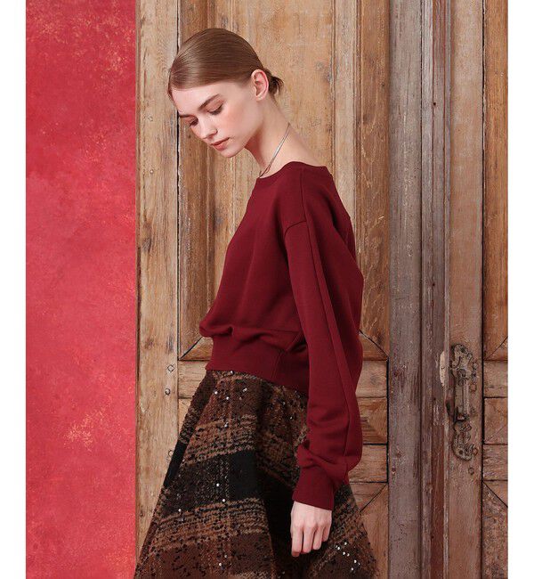LOULOU WILLOUGHBY「オフショルスエットプルオーバー」|Tシャツ・カットソー|