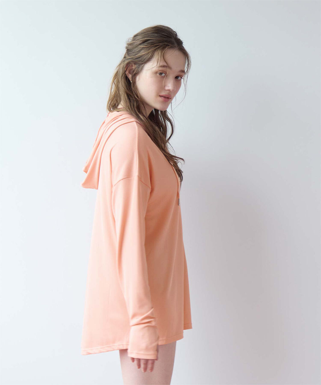 SEA DRESS「オーバーシルエットラッシュパーカープルオーバー」|ビキニトップス|