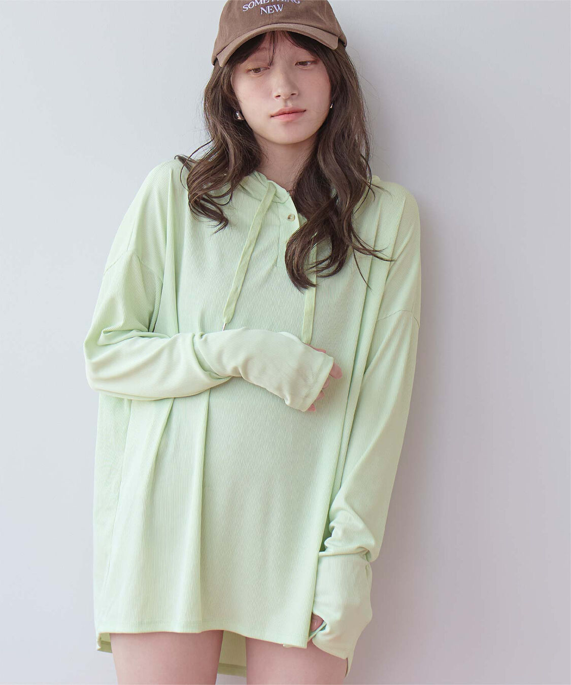 SEA DRESS「オーバーシルエットラッシュパーカープルオーバー」|ビキニトップス|