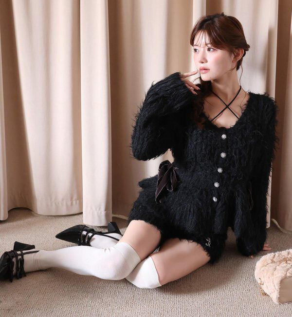 「【Premium order】ふわモテペプラムニット/セットアップ可能」|ニット・セーター|