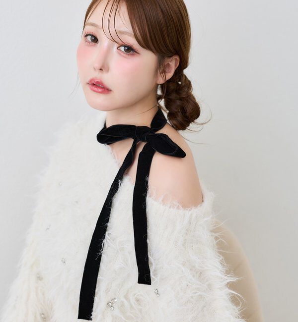  「【Premium order】ふわモテジュエルニットワンピ」|ワンピース|
