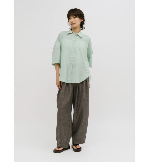 MIDIUMISOLID「MIDIUMISOLID for Ladies タックカーブバレルパンツ」|その他|