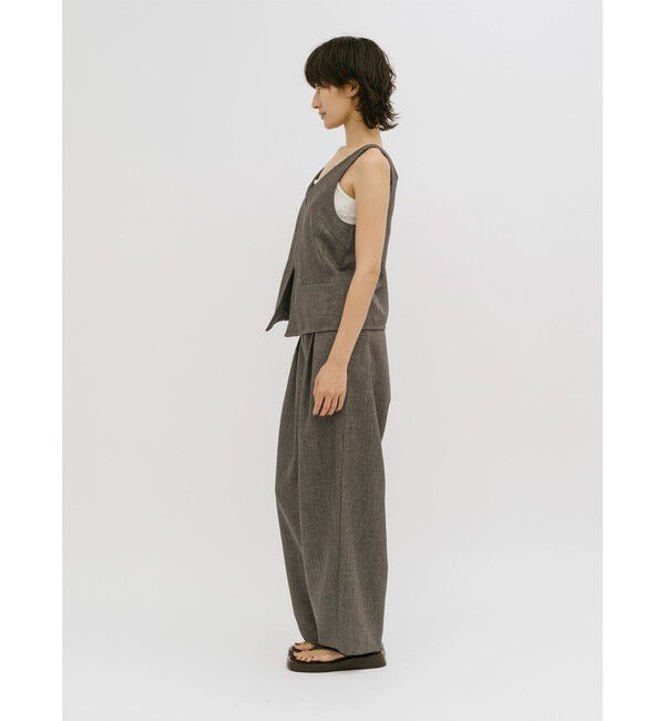 MIDIUMISOLID「MIDIUMISOLID for Ladies タックカーブバレルパンツ」|その他|