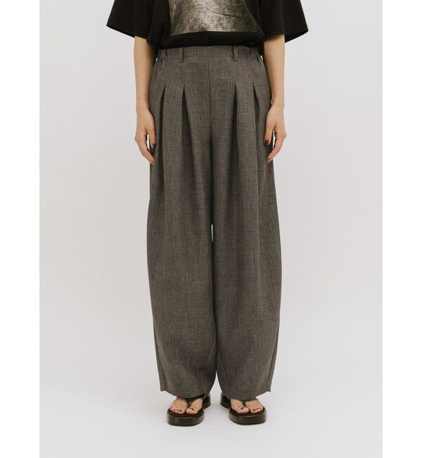 MIDIUMISOLID「MIDIUMISOLID for Ladies タックカーブバレルパンツ」|その他|