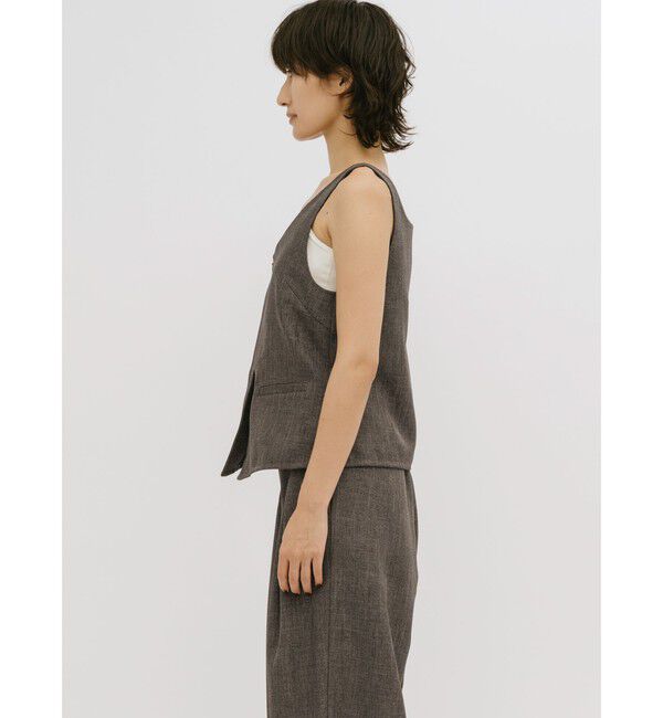MIDIUMISOLID「MIDIUMISOLID for Ladies ビスチェライクジレ」|ベスト・ジレ|