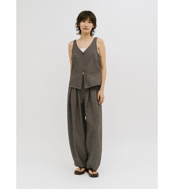 MIDIUMISOLID「MIDIUMISOLID for Ladies ビスチェライクジレ」|ベスト・ジレ|
